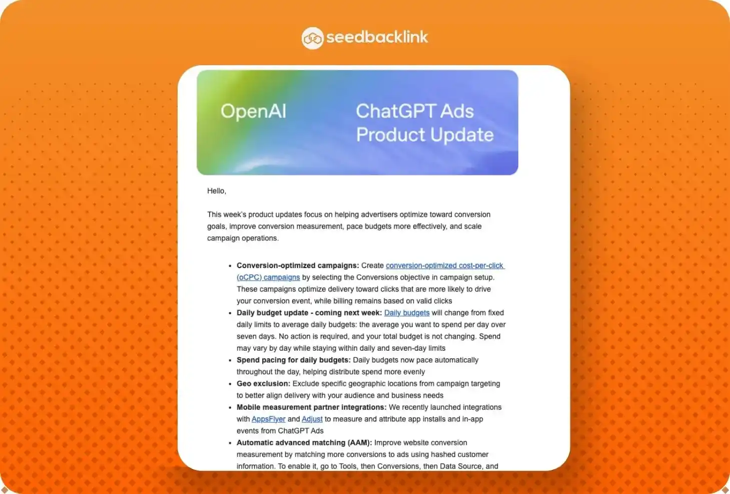 ChatGPT Ads Update