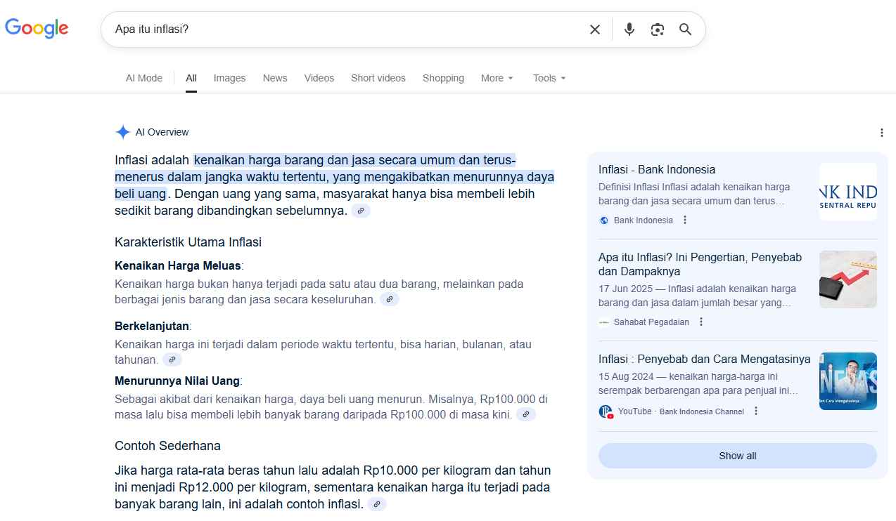 Hasil pencarian apa itu inflasi