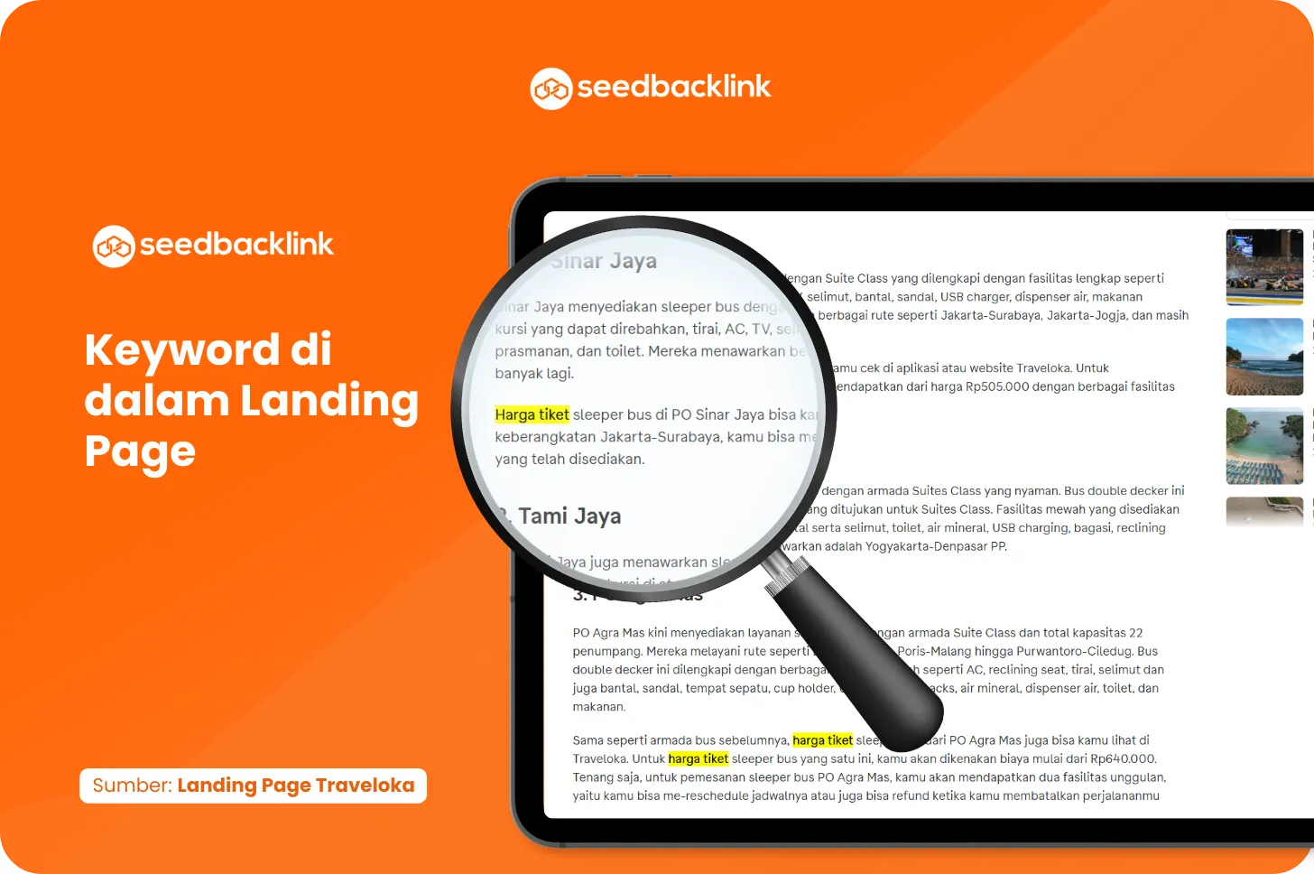 Keyword di dalam Landing Page 
