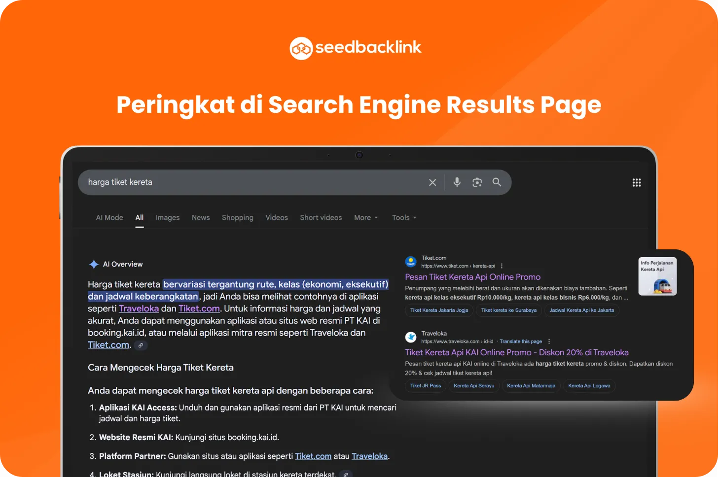 Peringkat di Search Engine Results Page