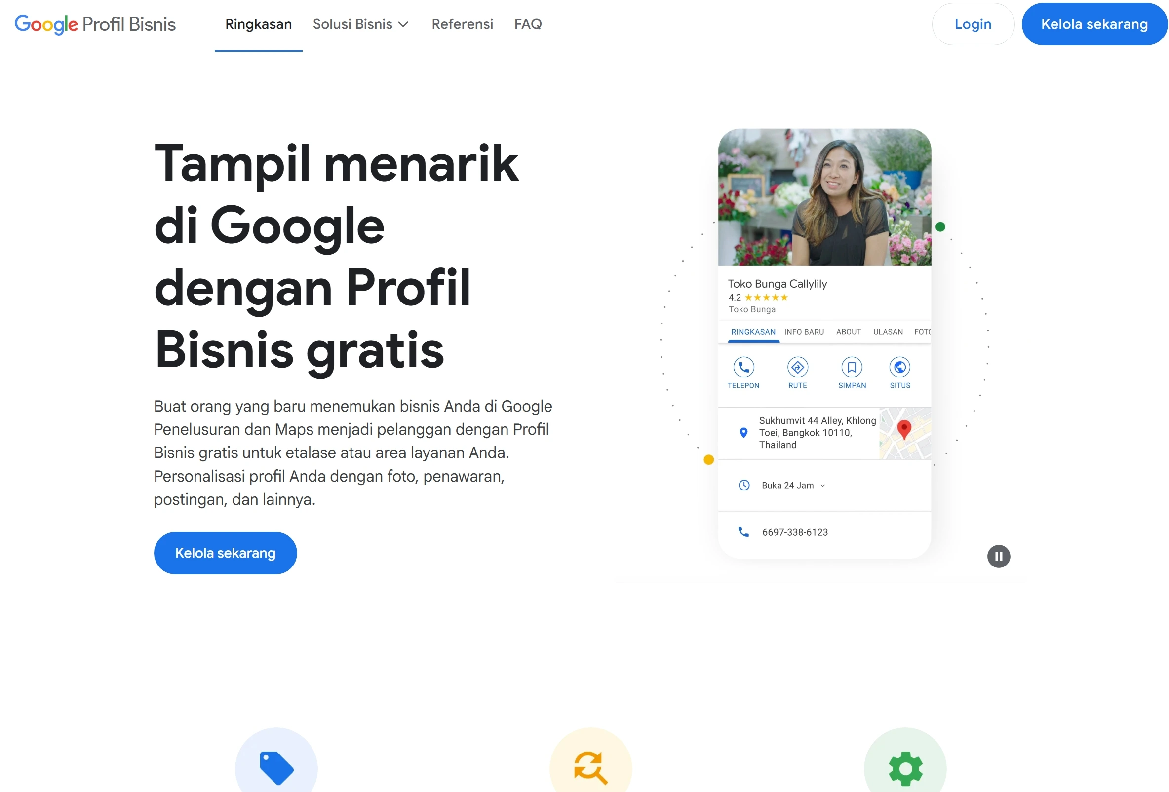 Tampilan Laman Google My Business