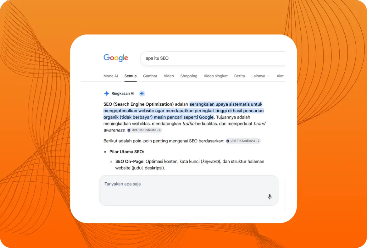Jenis search query yang sering memicu munculnya AI Overview