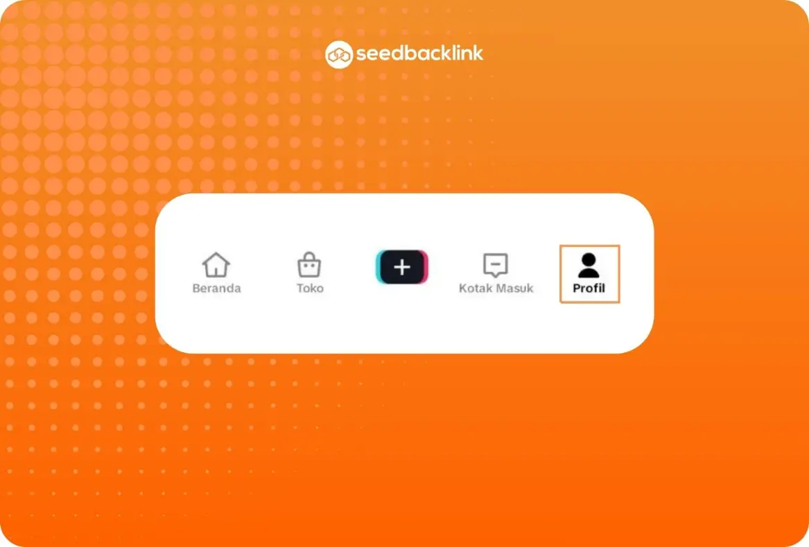 Klik ikon Profil di Halaman Utama TikTok
