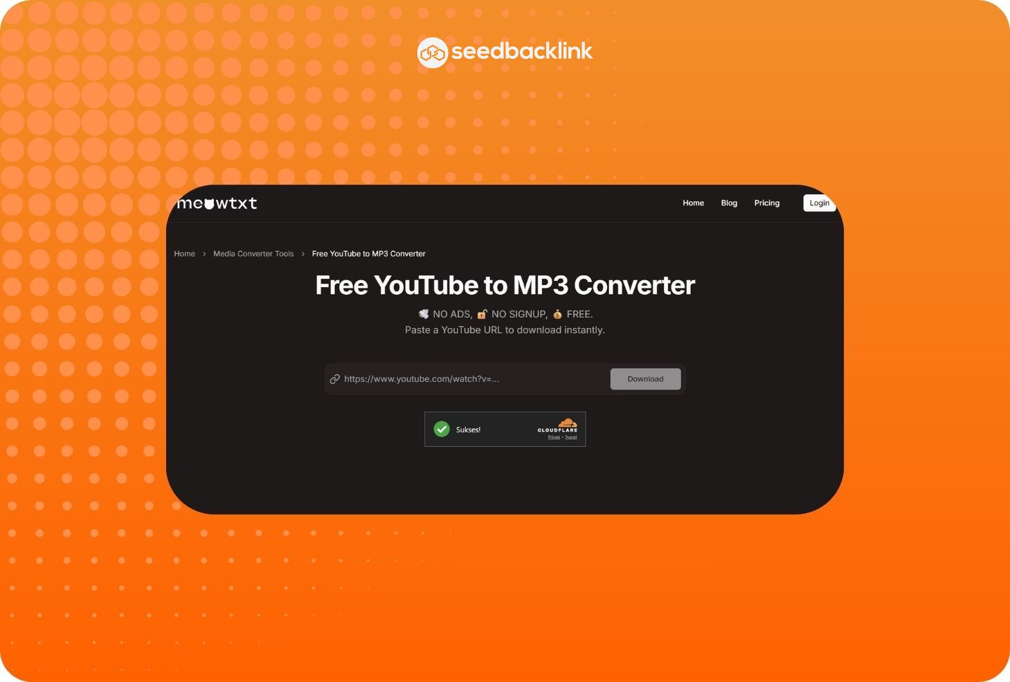 Converter YouTube to MP3 MeowTXT